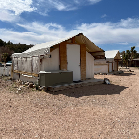 Experience a fusion of glamour and camping for those who want to experience camping without the hassles in one of our Glamping tents!